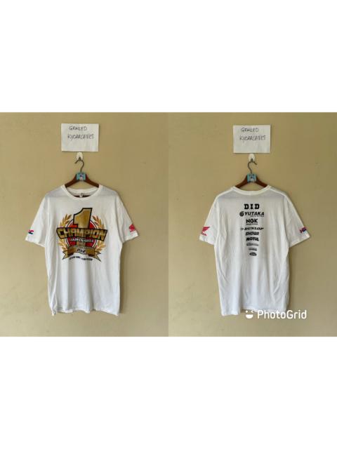 Other Designers Honda - SUPER RACER AKIRA NARITA NO 1 HONDA RACING TEE