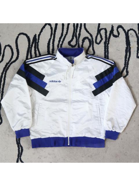 adidas Vintage 90s ADIDAS Mini Logo Embroidered Multi Color Block Bomber Windbreaker Track Hoodie Jacket