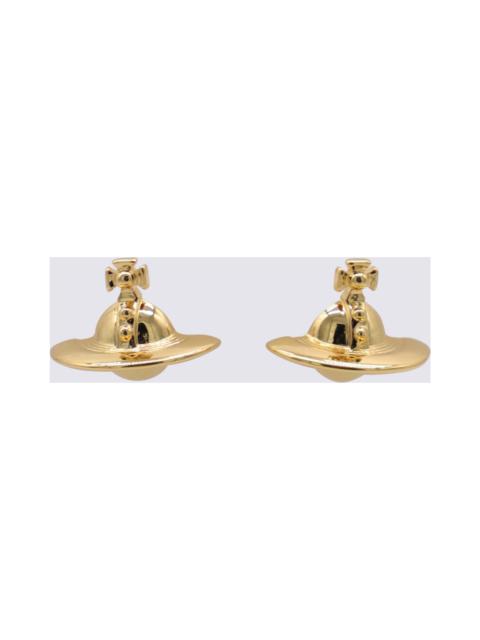 Gold Brass Earrings
