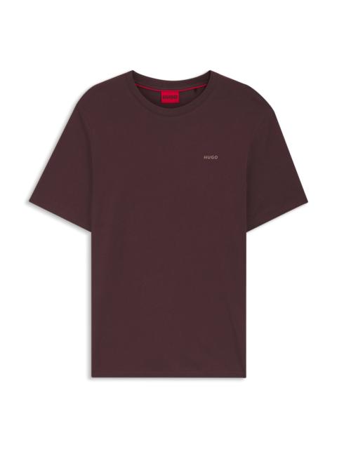 HUGO LOGO-PRINT T-SHIRT IN COTTON JERSEY