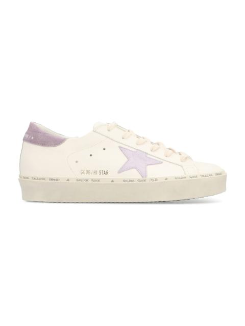 Golden Goose Hi Star Leather Platform Sneakers