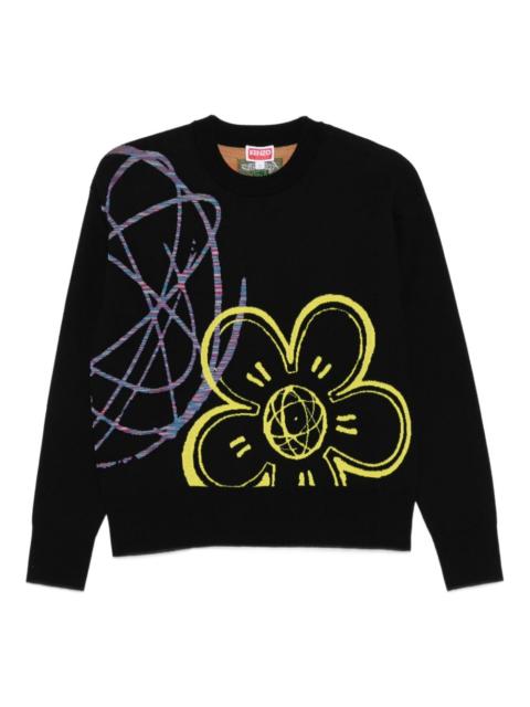 KENZO x Futura 2000 flower-print sweater