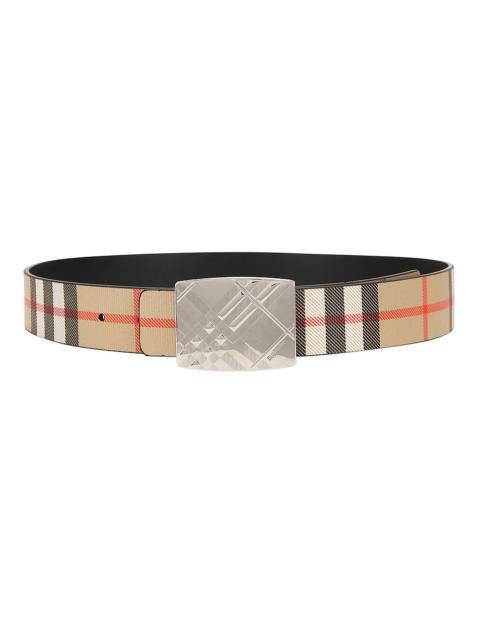 Burberry Check Engraved 35mm Belt