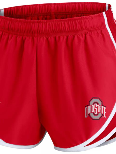 Nike Nike Women's Ohio State Buckeyes Scarlet Dri-FIT Tempo Logo Shorts