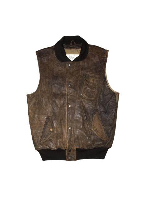 Other Designers Japanese Brand Vintage Leather Vest Biker Jacket