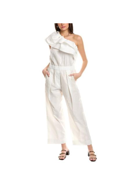 Brunello Cucinelli Brunello Cucinelli Womens Off White Wide Leg Trousers
