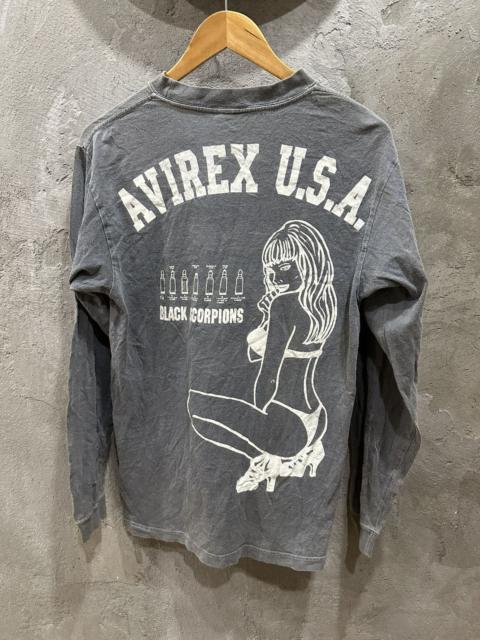 Other Designers Vintage Avirex Usa Black Scorpion Girl L/S Shirt