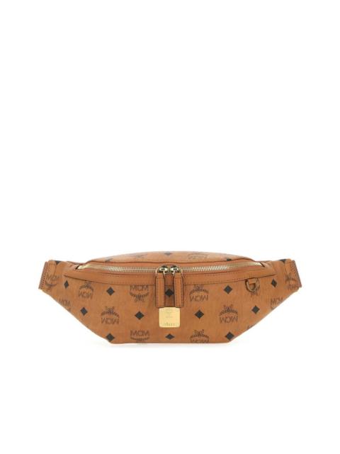 MCM Printed Canvas Small Belt Bag