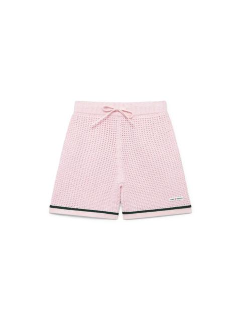 CASABLANCA Cotton Mouliné Polo Shorts