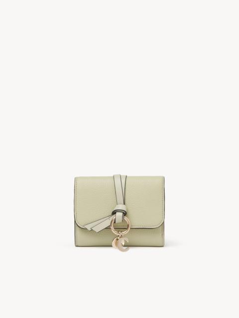 Chloé SMALL ALPHABET TRIFOLD IN GRAINED & SHINY LEATHER