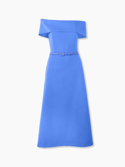 CAROLINA HERRERA Off-Shoulder A-Line Midi Dress