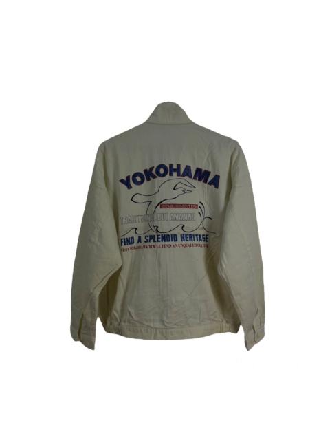 Other Designers Vintage - VINTAGE YOKOHAMA JACKET BIG LOGO WORKERS WEAR