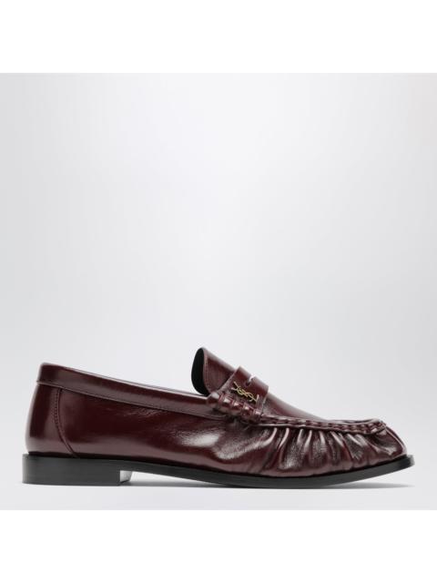 SAINT LAURENT Saint Laurent Le Loafer Bordeaux Calfskin Loafers Women
