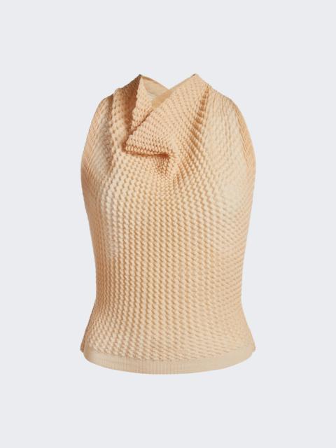 Victoria Beckham Draped Top Sandstone