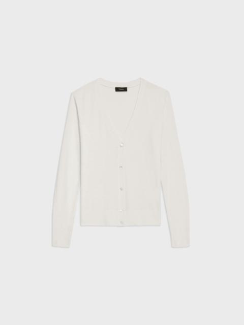 Theory V-Neck Cardigan in Regal Wool