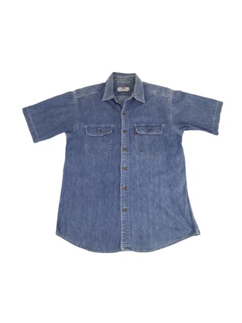 Other Designers Vintage - Vintage Men's Levi's Brand Western Indigo Denim Jeans Shirt