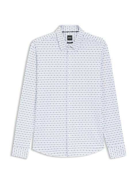 BOSS SLIM-FIT SHIRT IN PERFORMANCE-STRETCH ITALIAN FABRIC