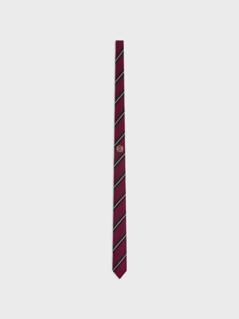 thin tie in celine blason silk jacquard