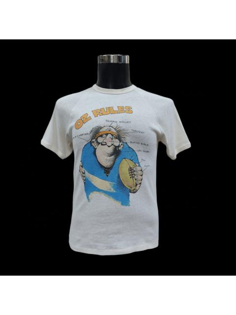Other Designers CCP (Crazy Character Print) - Vintage 70s OZ Rules Gary Patterson OG Rugby T-shirt