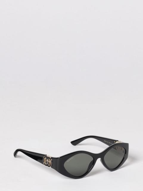 GUCCI Gucci Women Gucci Rounded Acetate Sunglasses With Gg Monogram