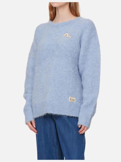 EVISU SEAGULL BADGE ALPACA SWEATER