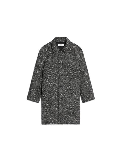 Celine Camden Wool Tweed Coat Men