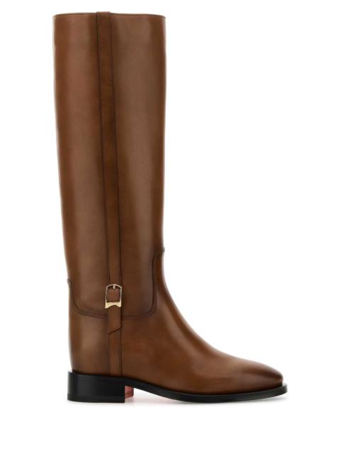 Santoni Santoni Women Brown Leather Mandy Boots