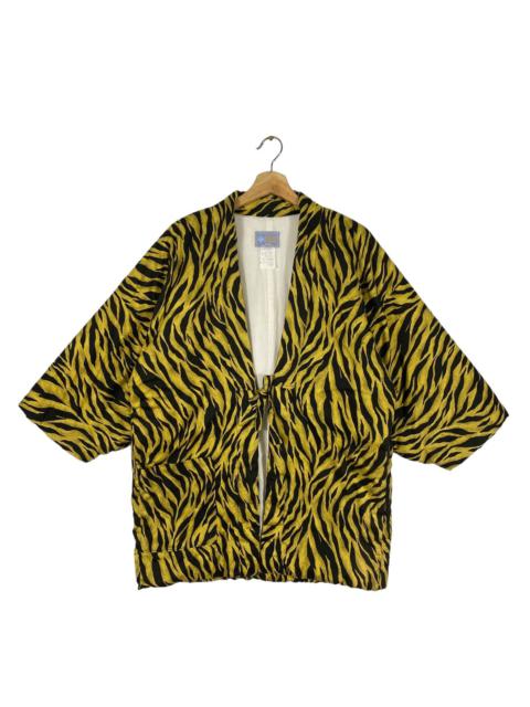 Other Designers Vintage Kimono Tiger Stripe Print