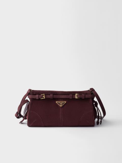 Prada Small Prada Bonnie suede shoulder bag
