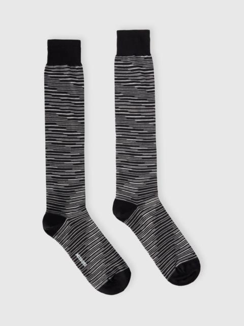 Missoni Long flame-patterned cotton-blend socks