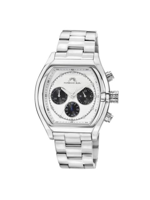 Other Designers Porsamo Bleu Roman Chronograph Quartz White Dial Men's Watch 1291BROS