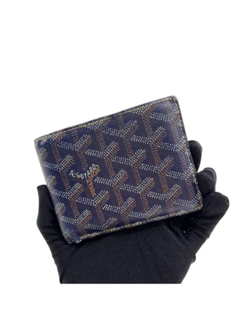 Goyard Goyard bifold blue monogram wallet