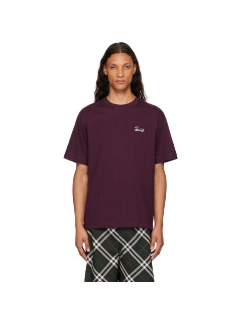 Burberry Purple Cotton T-Shirt