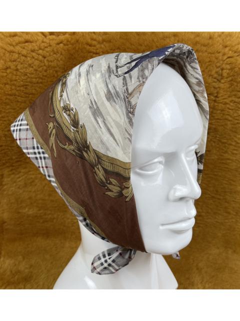 Other Designers Vintage - vintage burberry bandana handkerchief neckerchief HC0186