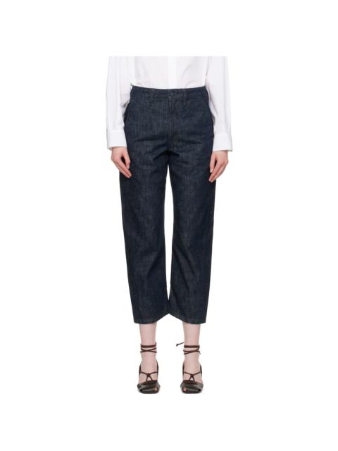 Lemaire Indigo Twisted Jeans