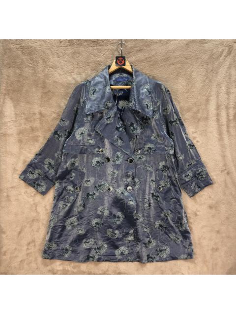 Other Designers Designer - MADAME BEAN FLORAL PRINTED COAT DOUBLE BREASTED #6412-65