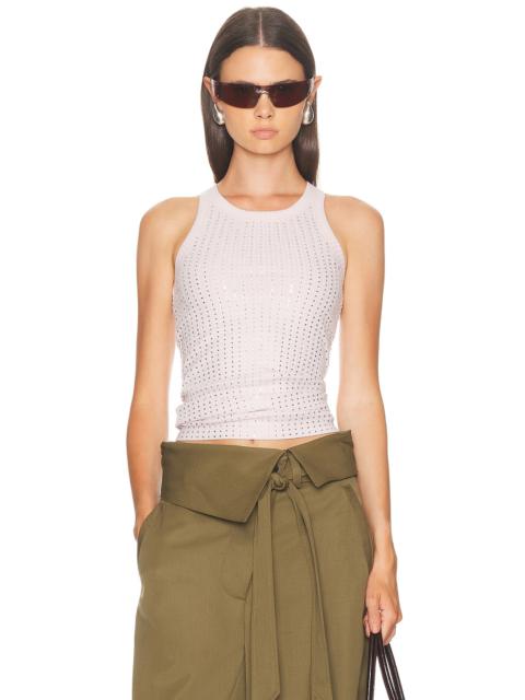 THE ATTICO Studded Tank Top