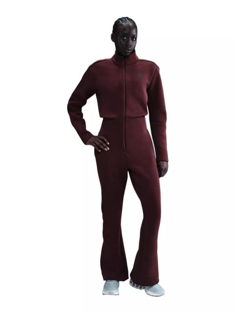 Nike Women's Sportswear Tech Fleece Jumpsuit -Burgundy