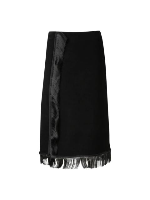 Jil Sander FRINGE MIDI SKIRT