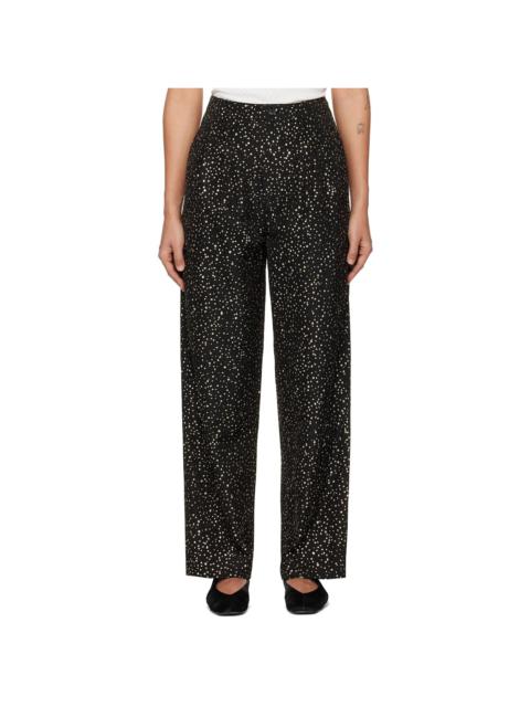 BODE Black Glitter Murray Trousers