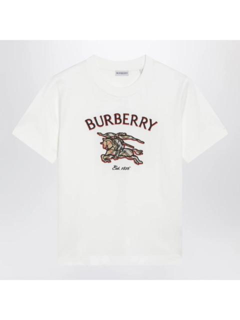 Burberry BURBERRY Knight Check Cotton Crew Neck T Shirt New & Authent