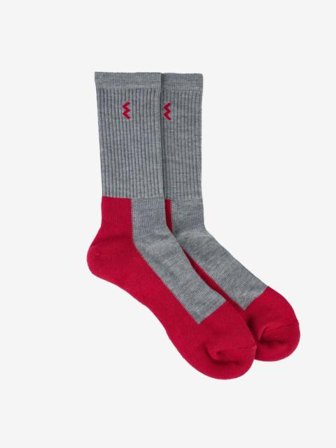 Iron Heart IRON HEART WOMEN'S WORK BOOT SOCKS - GREY/RED