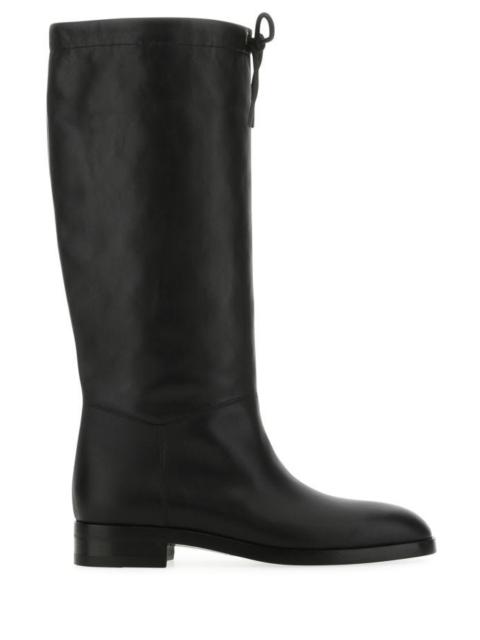 Gucci Woman Black Leather Boots