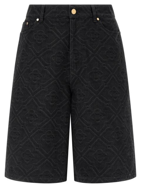 CASABLANCA Casablanca Men 'Laser Monogram Denim' Bermuda Shorts