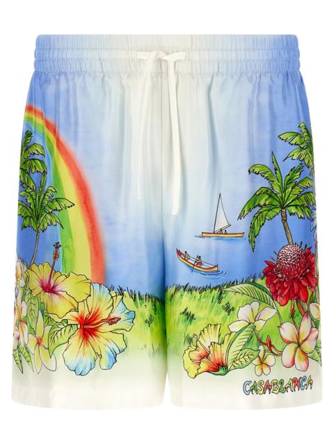 CASABLANCA Casablanca Men 'Aloha' Bermuda Shorts