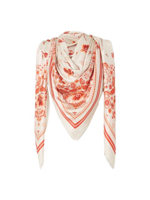 FENDI Fendi Women Coral Bandana Silk Maxi Carre'