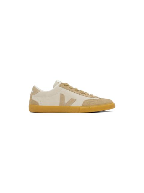 VEJA Beige Volley Suede Sneakers