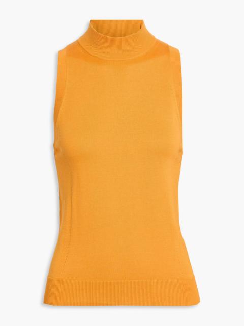 CAROLINA HERRERA Silk and cotton-blend turtleneck top