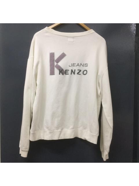 KENZO Kenzo Jeans Big Logo Sweatshirt White Colour