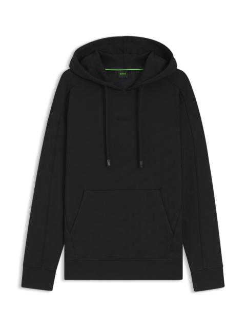 BOSS REGULAR-FIT HOODIE WITH QUILTED JACQUARD